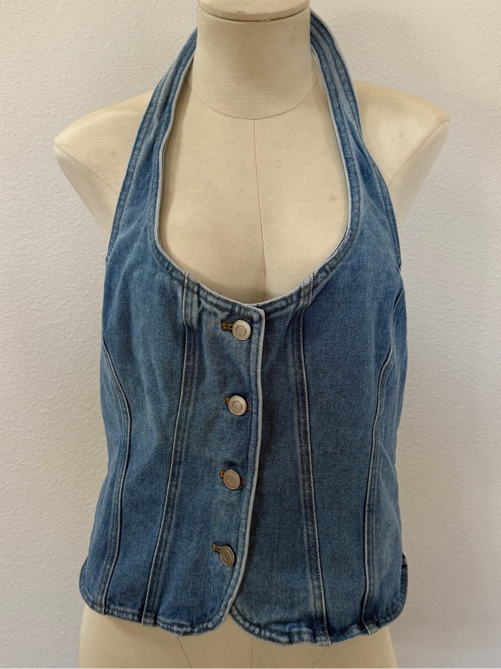 Mare Mare Denim Halter Top